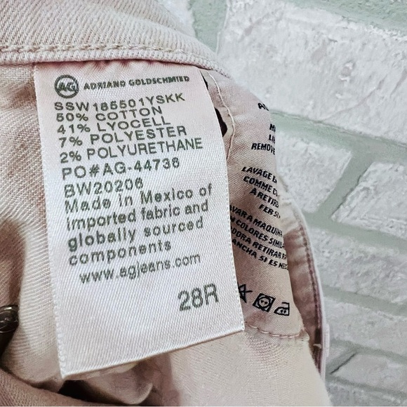 AG The Prima Cigarette Ankle Jeans in Blush Size 28 - Picture 10 of 10